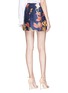 Back View - Click To Enlarge - C/MEO COLLECTIVE - 'Need You' botanic print mock wrap skirt