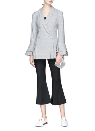 Figure View - Click To Enlarge - C/MEO COLLECTIVE - 'Presence' button cuff flared suiting pants
