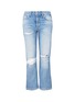Main View - Click To Enlarge - GRLFRND - 'Linda' distressed high rise pop cropped jeans