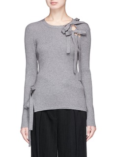 RHIÉ | 'Vera' bow cutout sweater | Women | Lane Crawford