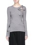 Main View - Click To Enlarge - 73182 - 'Vera' bow cutout sweater