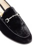 Detail View - Click To Enlarge - SAM EDELMAN - 'Loraine' horsebit crushed velvet step-in loafers