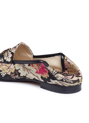 Detail View - Click To Enlarge - SAM EDELMAN - 'Loraine' horsebit floral jacquard step-in loafers