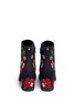 Back View - Click To Enlarge - SAM EDELMAN - 'Tavi' floral embroidered suede ankle boots