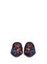 Front View - Click To Enlarge - SAM EDELMAN - 'Aven' floral embroidered plaid slides