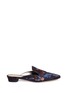 Main View - Click To Enlarge - SAM EDELMAN - 'Aven' floral embroidered plaid slides