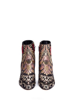 Front View - Click To Enlarge - SAM EDELMAN - 'Taye' floral jacquard ankle boots