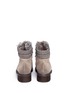 Back View - Click To Enlarge - SAM EDELMAN - 'Darrah' faux fur and suede combat boots