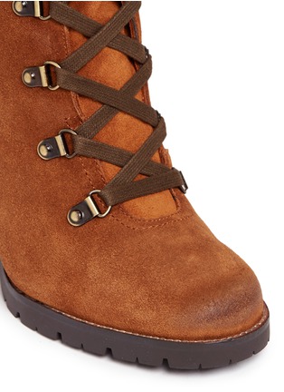 Detail View - Click To Enlarge - SAM EDELMAN - 'Carolena' suede hiking booties