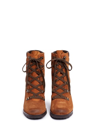 Front View - Click To Enlarge - SAM EDELMAN - 'Carolena' suede hiking booties