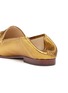 Detail View - Click To Enlarge - SAM EDELMAN - 'Loraine' metallic snake embossed leather step-in loafers
