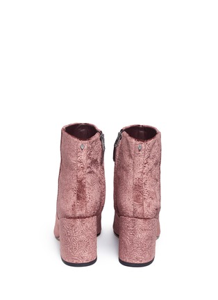 Back View - Click To Enlarge - SAM EDELMAN - 'Taye' floral jacquard velvet ankle boots