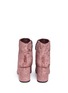 Back View - Click To Enlarge - SAM EDELMAN - 'Taye' floral jacquard velvet ankle boots
