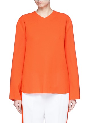 Main View - Click To Enlarge - KUHO - Split sleeve crepe top