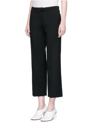 Front View - Click To Enlarge - KUHO - Flared cropped twill pants