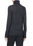 Back View - Click To Enlarge - KUHO - Asymmetric colourblock panelled wool sweater
