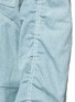Detail View - Click To Enlarge - 10025 - Cursive print oversized padded denim jacket