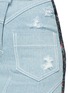Detail View - Click To Enlarge - 10025 - Floral print back denim skirt