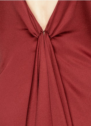 Detail View - Click To Enlarge - ROSETTA GETTY - Drape open back satin top