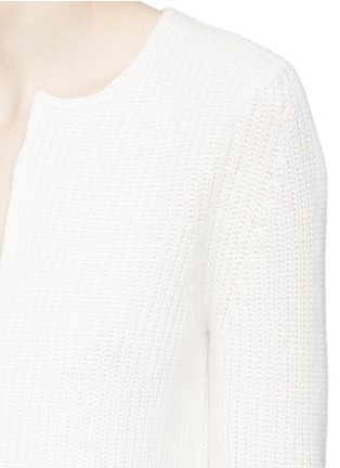 Detail View - Click To Enlarge - ROSETTA GETTY - Cashmere rib knit tunic sweater