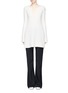 Main View - Click To Enlarge - ROSETTA GETTY - Cashmere rib knit tunic sweater