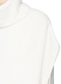 Detail View - Click To Enlarge - ROSETTA GETTY - Cashmere rib knit turtleneck poncho