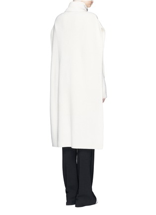 Back View - Click To Enlarge - ROSETTA GETTY - Cashmere rib knit turtleneck poncho