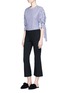 Figure View - Click To Enlarge - ROSETTA GETTY - Cropped flared jersey pants