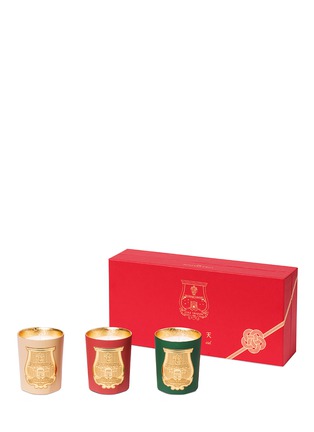 Main View - Click To Enlarge - CIRE TRUDON - Christmas scented candle set 100g – Etoile, Lumiere and Ciel