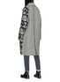 Back View - Click To Enlarge - SONG FOR THE MUTE - Floral jacquard patchwork oversized coat