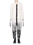 Main View - Click To Enlarge - SONG FOR THE MUTE - Fringe hem gauze shirt jacket