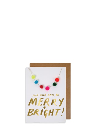 Main View - Click To Enlarge - MERI MERI - Merry and Bright greeting card