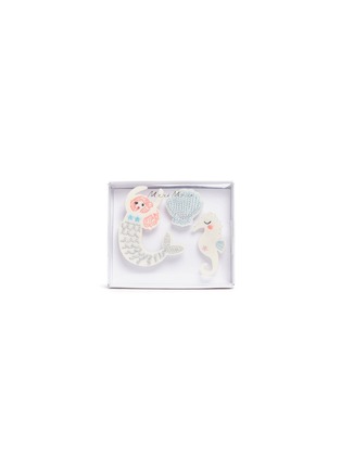 Main View - Click To Enlarge - MERI MERI - Mermaid embroidered brooches