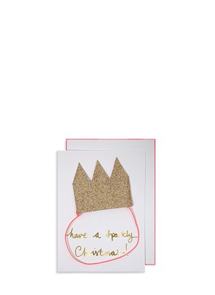 Main View - Click To Enlarge - MERI MERI - Crown Christmas greeting card