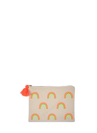 Main View - Click To Enlarge - MERI MERI - Rainbow large canvas pouch