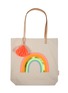 Main View - Click To Enlarge - MERI MERI - Rainbow canvas tote bag