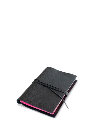 Main View - Click To Enlarge - SLOW DESIGN - Leather mute book – Pink