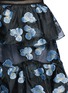 Detail View - Click To Enlarge - SELF-PORTRAIT - Floral fil coupé open back cape organdy dress