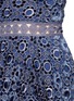Detail View - Click To Enlarge - SELF-PORTRAIT - Floral guipure lace tiered midi dress