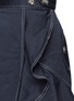Detail View - Click To Enlarge - SELF-PORTRAIT - One-shoulder flounce twill dress