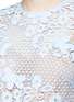 Detail View - Click To Enlarge - SELF-PORTRAIT - 3D floral guipure lace mini dress