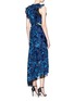 Back View - Click To Enlarge - SELF-PORTRAIT - Floral burnout voile sleeveless dress