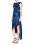 Figure View - Click To Enlarge - SELF-PORTRAIT - Floral burnout voile sleeveless dress