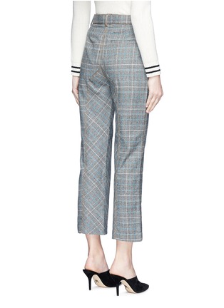 Back View - Click To Enlarge - SELF-PORTRAIT - 'Lexi' belted check plaid pants