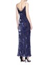 Figure View - Click To Enlarge - 74016 - Floral velvet burnout maxi dress