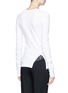 Back View - Click To Enlarge - HELMUT LANG - 'Deconstructed' flat rib long sleeve T-shirt