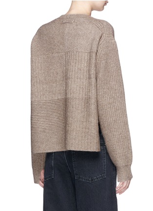 Back View - Click To Enlarge - HELMUT LANG - Patchwork sweater
