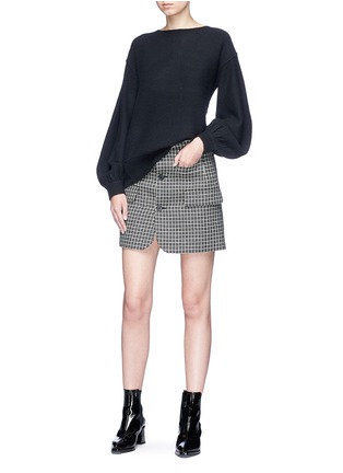 Figure View - Click To Enlarge - HELMUT LANG - Balloon sleeve wool-cashmere sweater