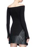 Back View - Click To Enlarge - HELMUT LANG - Silk off-shoulder sweater