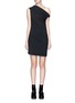 Main View - Click To Enlarge - HELMUT LANG - One-shoulder stretch crepe mini dress